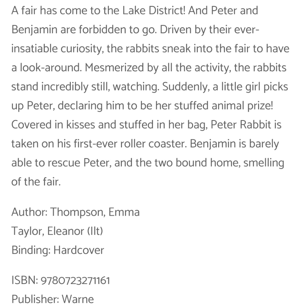 THE SPECTACULAR TALE OF PETER RABBIT HARDCOVER - Picture 6 of 6